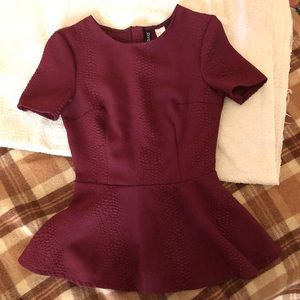 H&M DIVIDED peplum top